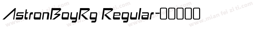 AstronBoyRg Regular字体转换